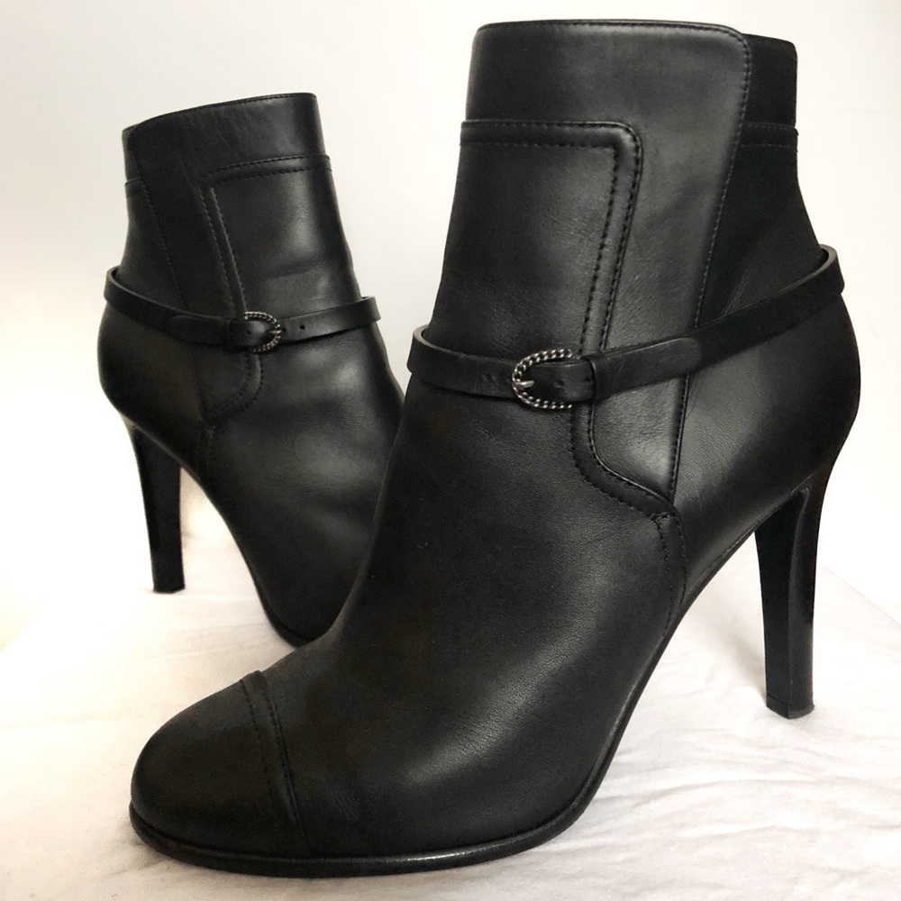 Chanel Leather Heeled Booties